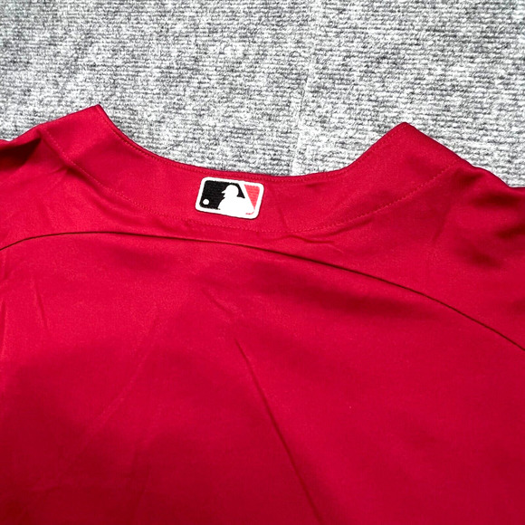 Majestic Arizona Diamondbacks Jersey Mens 2XL Red Button Up Authentic Collection - Picture 6 of 13